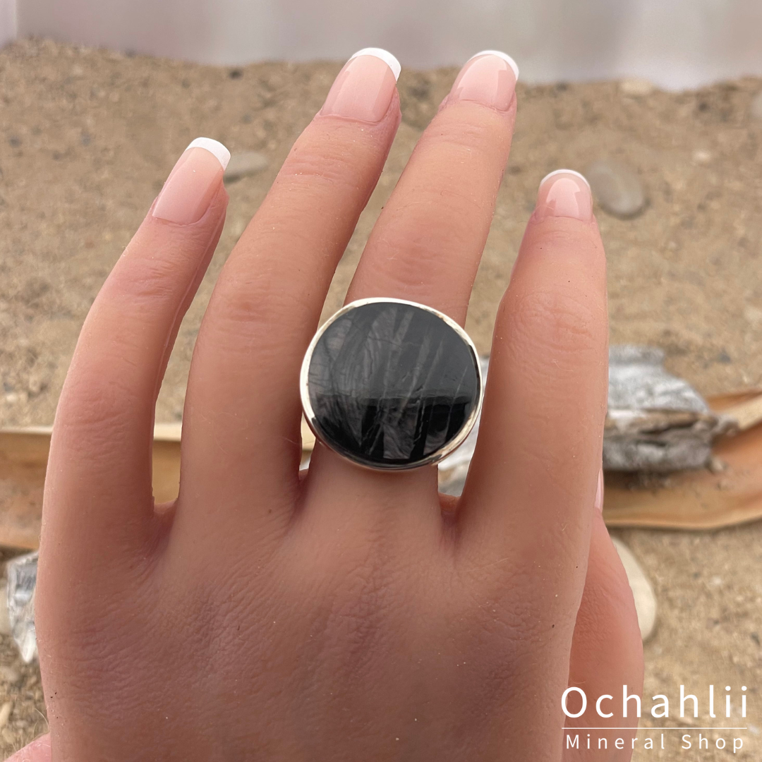 Anillo de plata Hypersteen tamaño 63