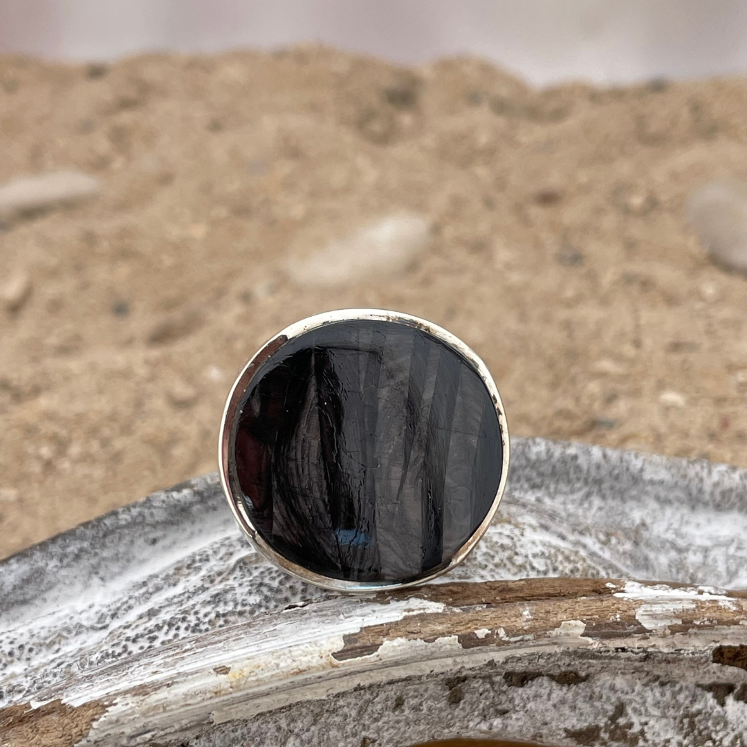 Anillo de plata Hypersteen tamaño 63