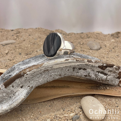 Anillo de plata Hypersteen tamaño 63