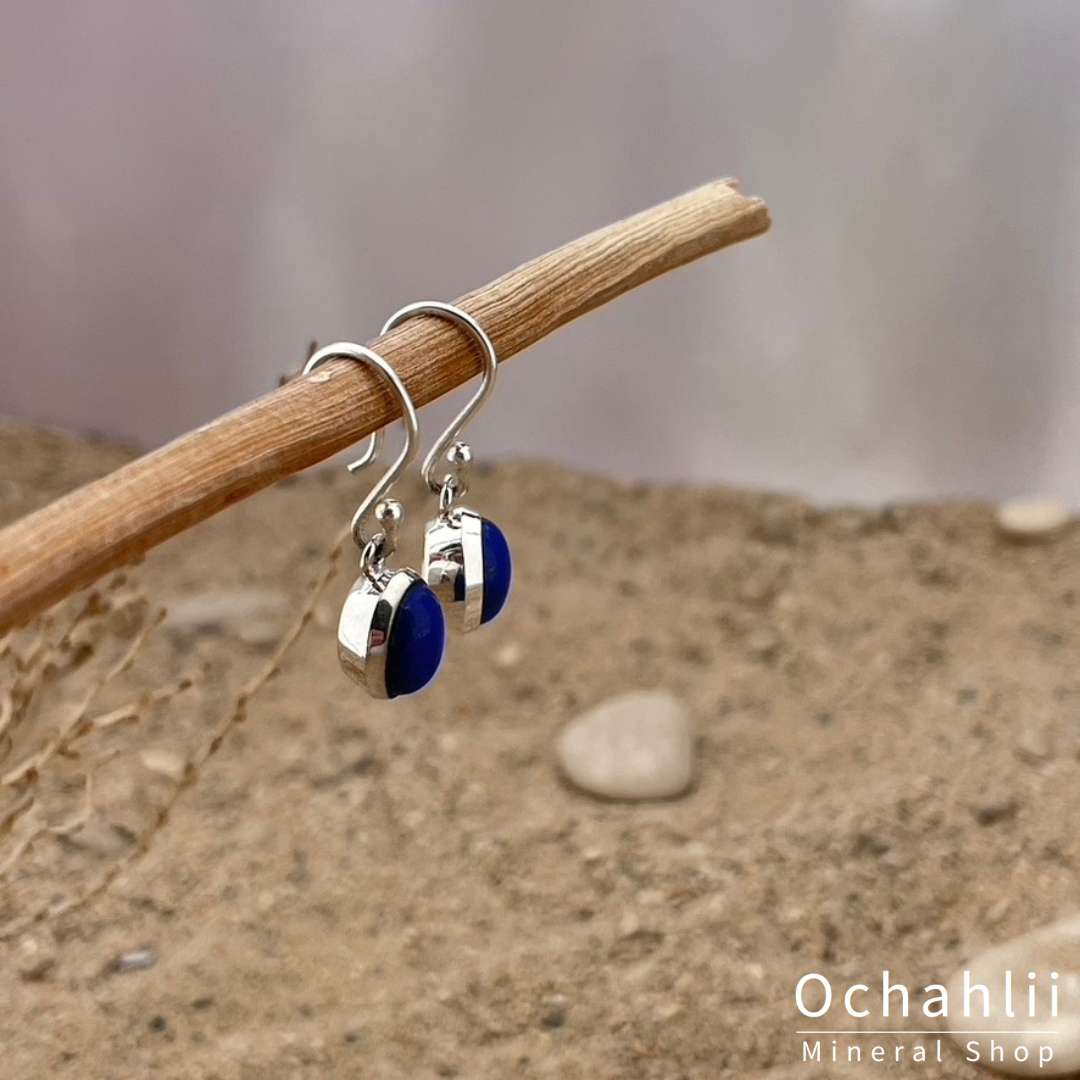 Lapis Lazuli silver earrings