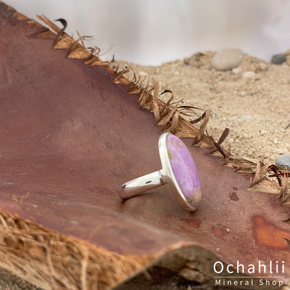 Bague en argent phosphosidérite taille 55+