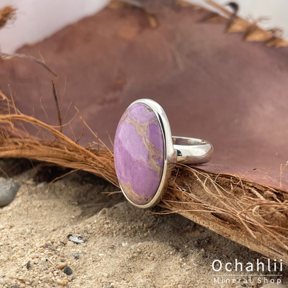 Bague en argent phosphosidérite taille 55+