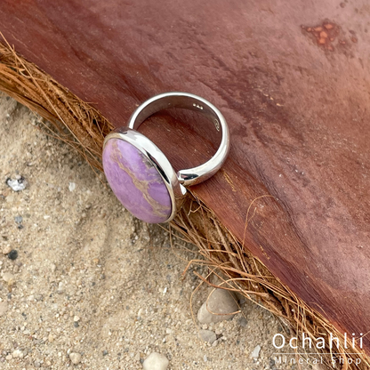 Bague en argent phosphosidérite taille 55+