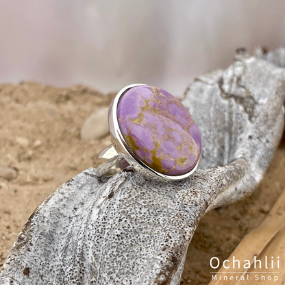 Anillo de fosfosiderita plata tamaño 62+