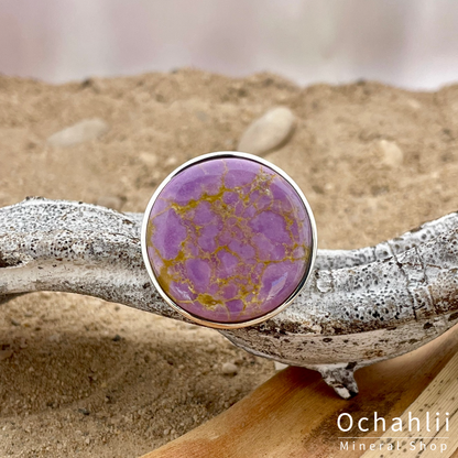 Anillo de fosfosiderita plata tamaño 62+