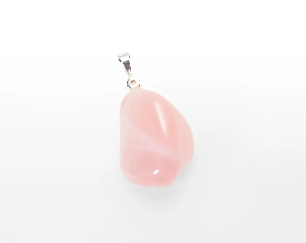 Colgante de piedra rodante Cuarzo Rosa