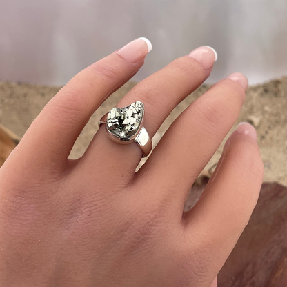 Pyriet zilveren ring maat 54