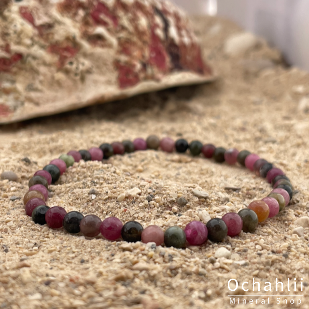 Tourmaline fur split bracelet