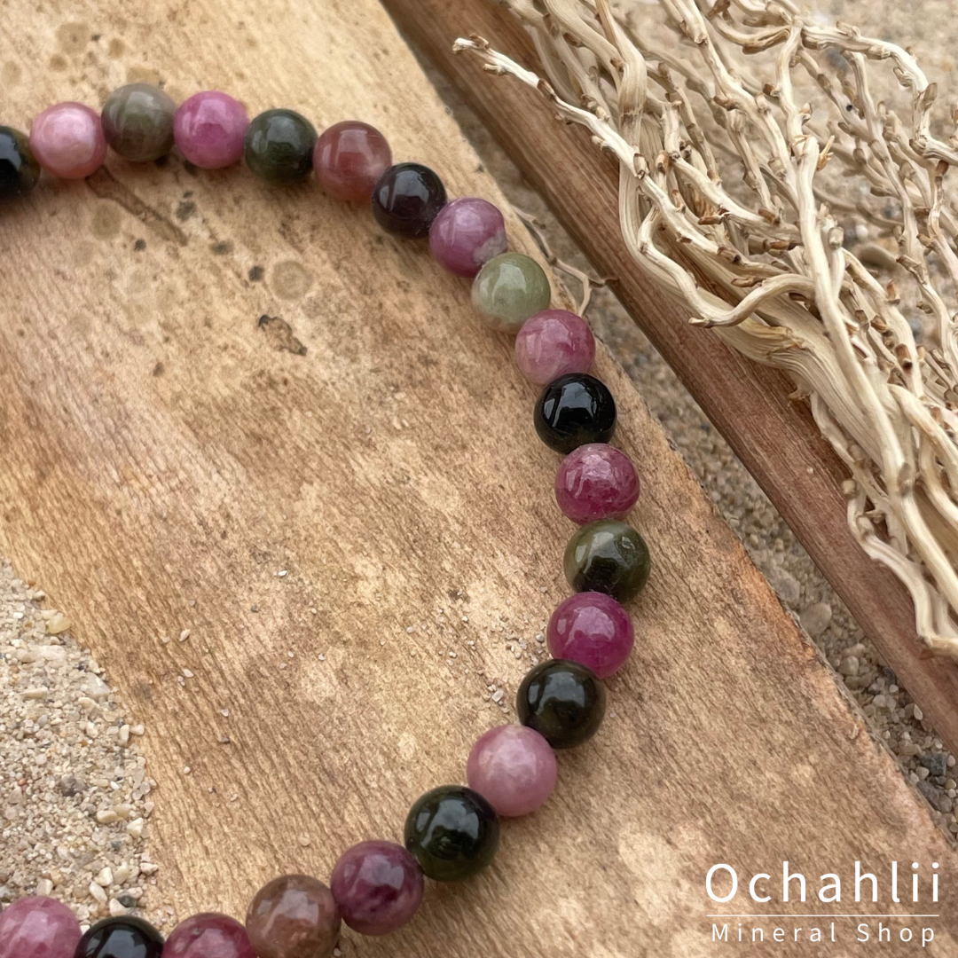 Tourmaline fur split bracelet