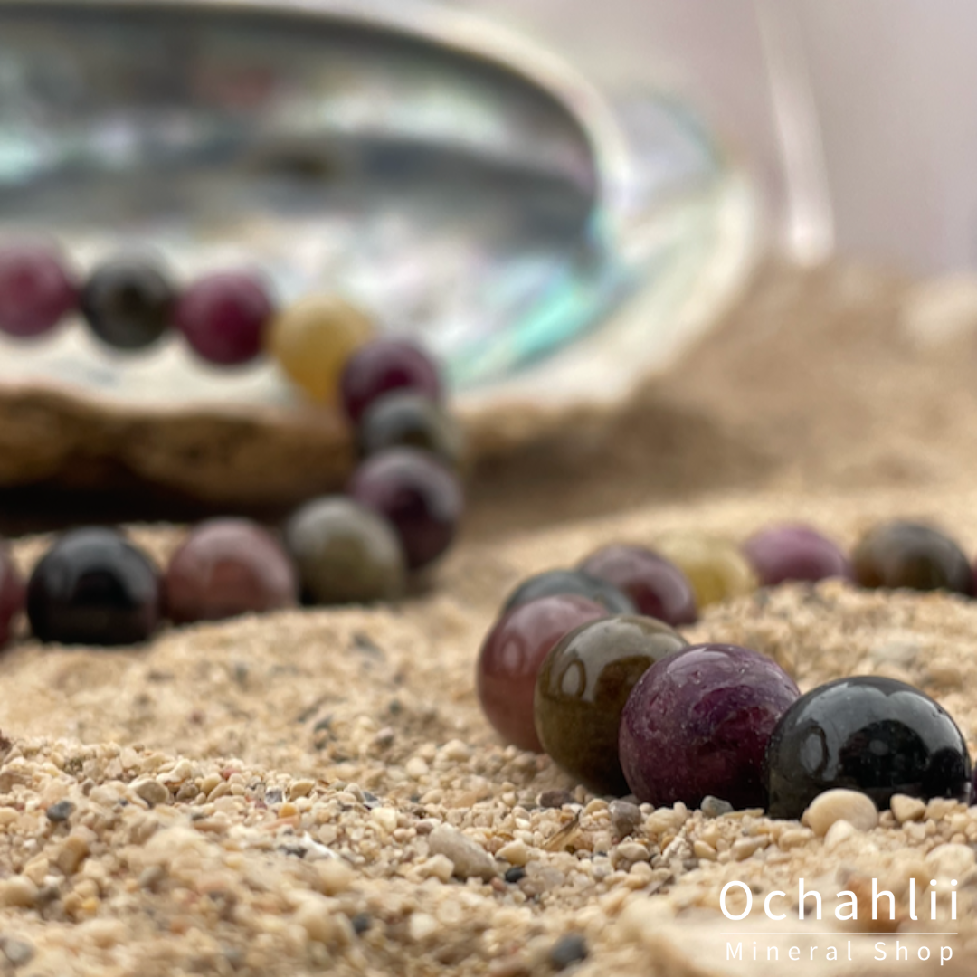 Tourmaline fur split bracelet