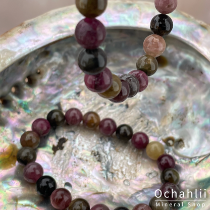 Tourmaline fur split bracelet