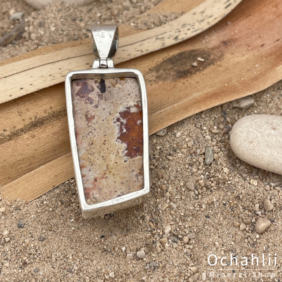 Vuuropaal zilveren hanger