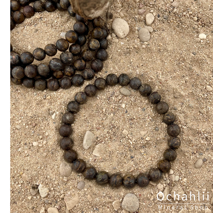 Bracelet bronzite 8mm mat