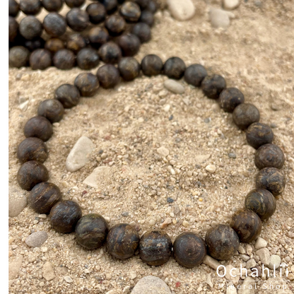 Bracelet bronzite 8mm mat