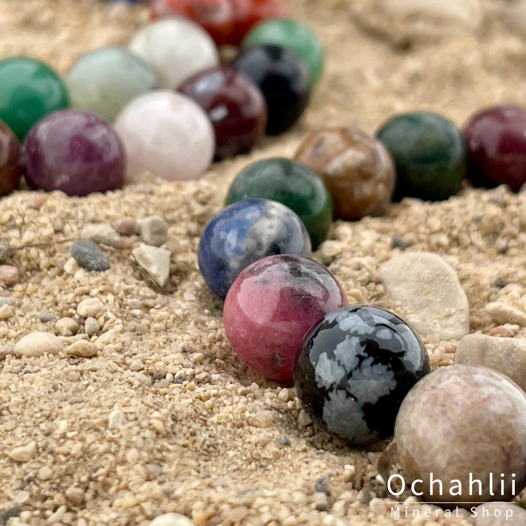 Mix of stone bracelet 10mm 