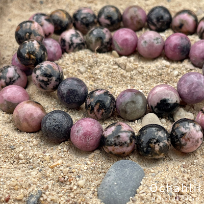 Rhodoniet armband 10mm