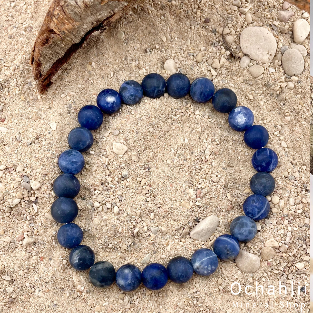 Bracelet sodalite 8mm MAT