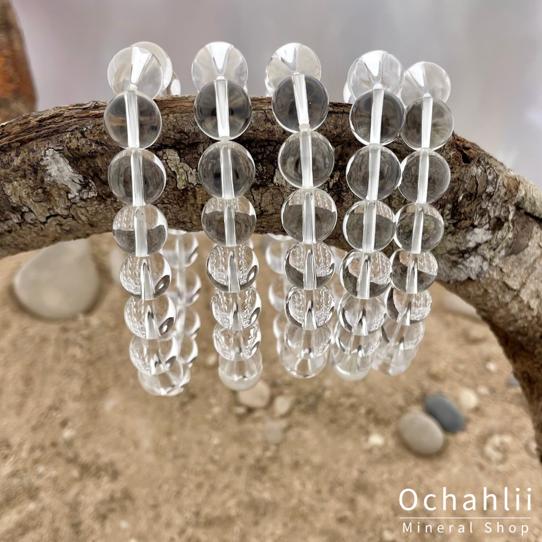 Bergkristal armband 10 mm