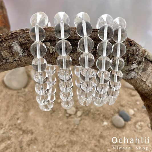 Bergkristal armband 10 mm