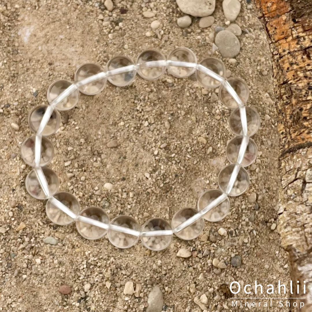 Bergkristal armband 10 mm