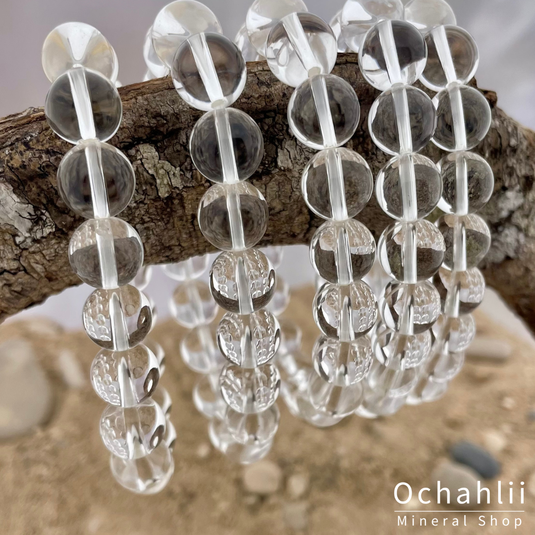 Bergkristal armband 10 mm