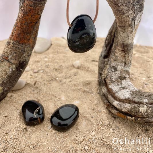 Pendentif percé onyx