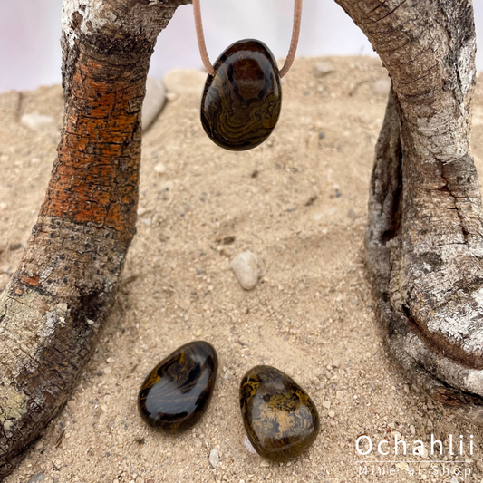 Stromatolite pierced pendant