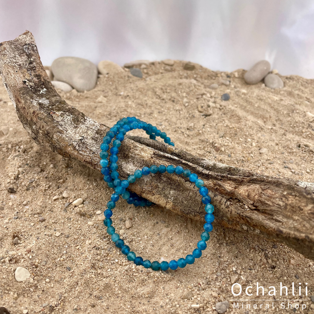 Apatiet armband facet 4mm