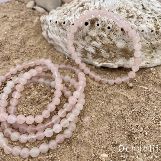 Rose quartz bracelet 6mm