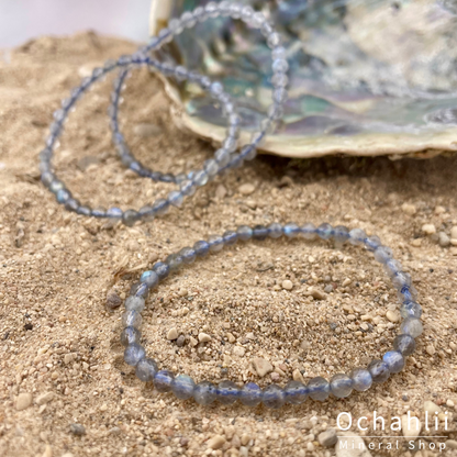 Labradoriet armband facet 4mm