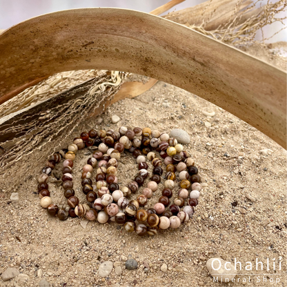Jasper cappuccino bracelet 6mm