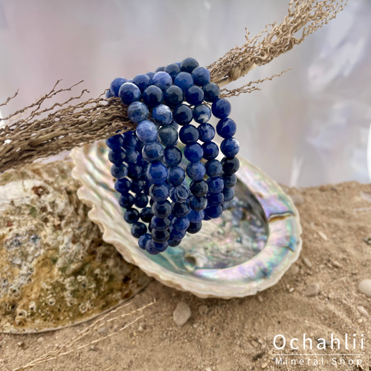 Sodalite bracelet Facet 8mm