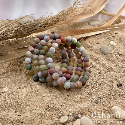 Pulsera de ágata India de 8 mm