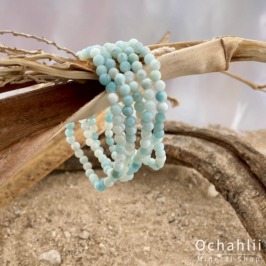 Amazonite ball bracelet 4mm "Balance"