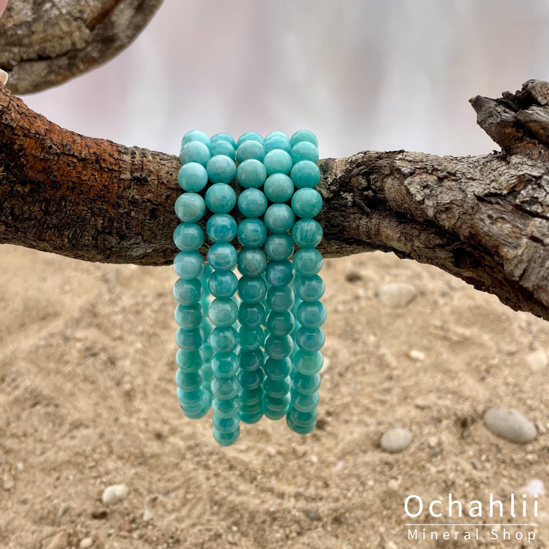 Amazonite ball bracelet 6mm "Balance"