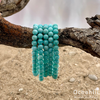 Amazonite ball bracelet 6mm "Balance"