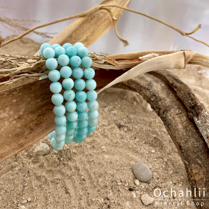 Amazonite ball bracelet 8mm "Balance"