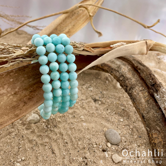 Amazonite ball bracelet 8mm "Balance"