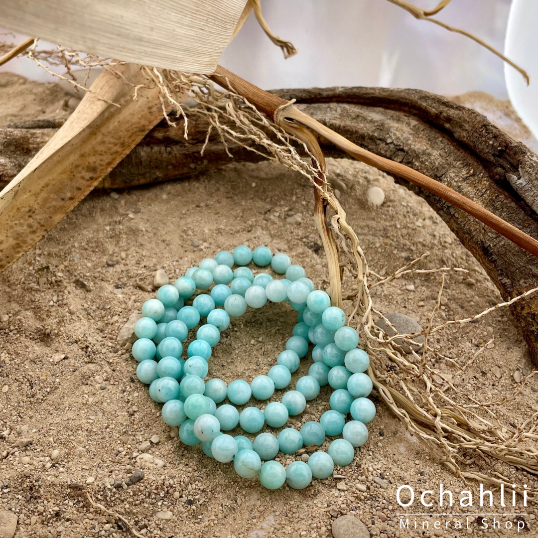 Amazonite ball bracelet 8mm "Balance"