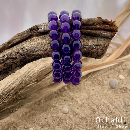 Pulsera de amatista 10mm