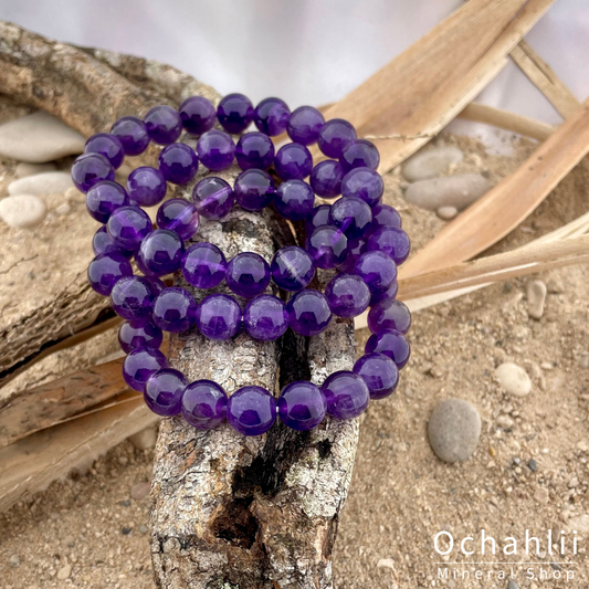 Amethyst bracelet 10mm