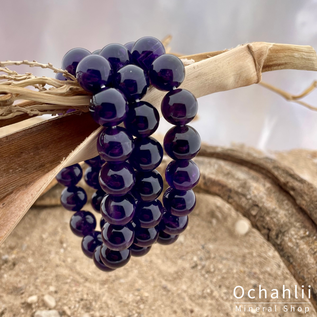 Pulsera de amatista 12mm