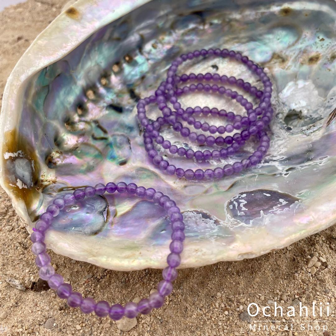 Amethyst bracelet 4mm