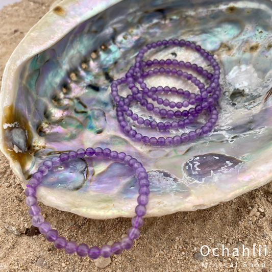 Amethyst bracelet 4mm
