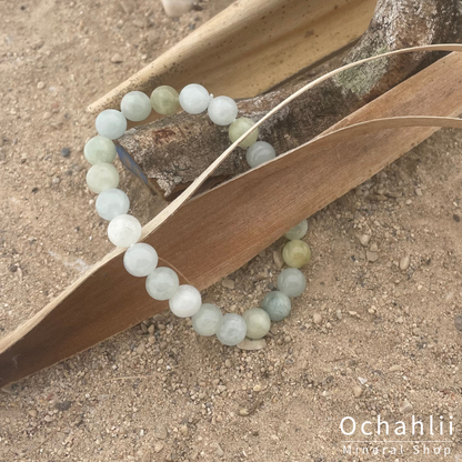 Pulsera de aguamarina 8mm