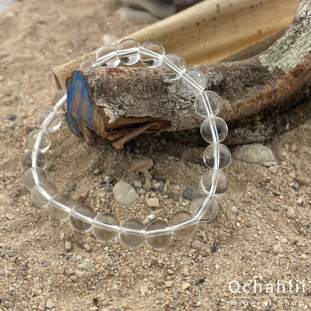 Bracelet cristal de roche 8 mm