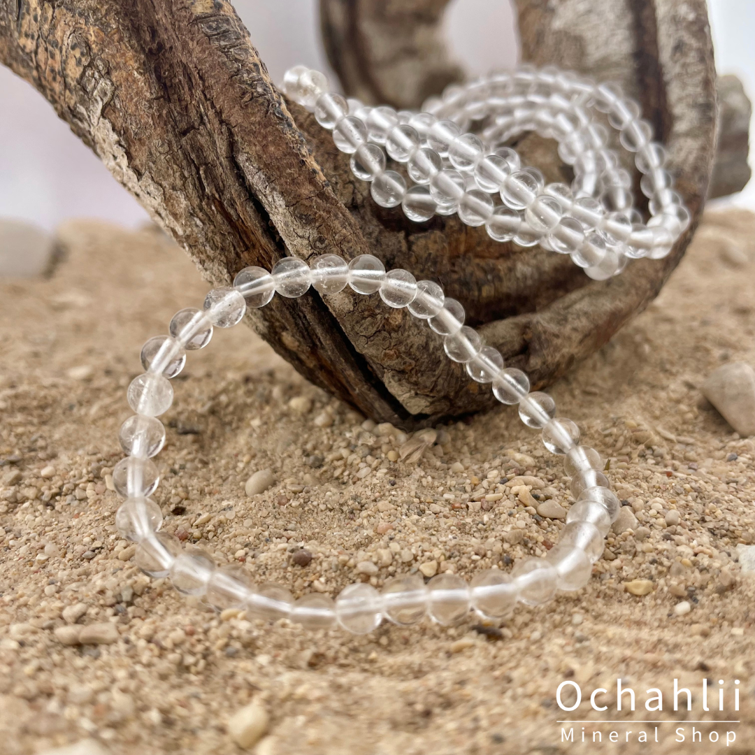 Bergkristal armband 4 mm