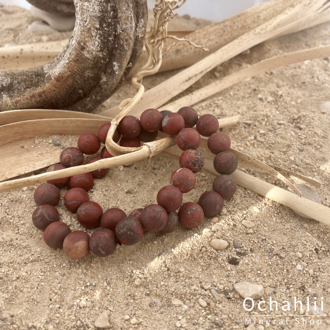 Jaspis Breccie armband 10mm mat