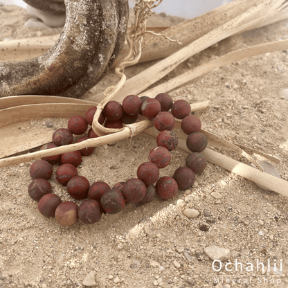 Jaspis Breccie armband 10mm mat