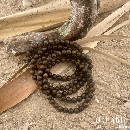Bracelet bronzite 6mm